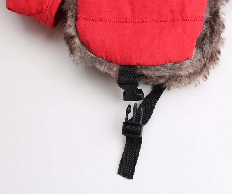 Connectyle Trooper Trapper Hat for Women Warm Winter Hunting Hat with Ear Flaps Mask Aviator Hat Red - Image 4